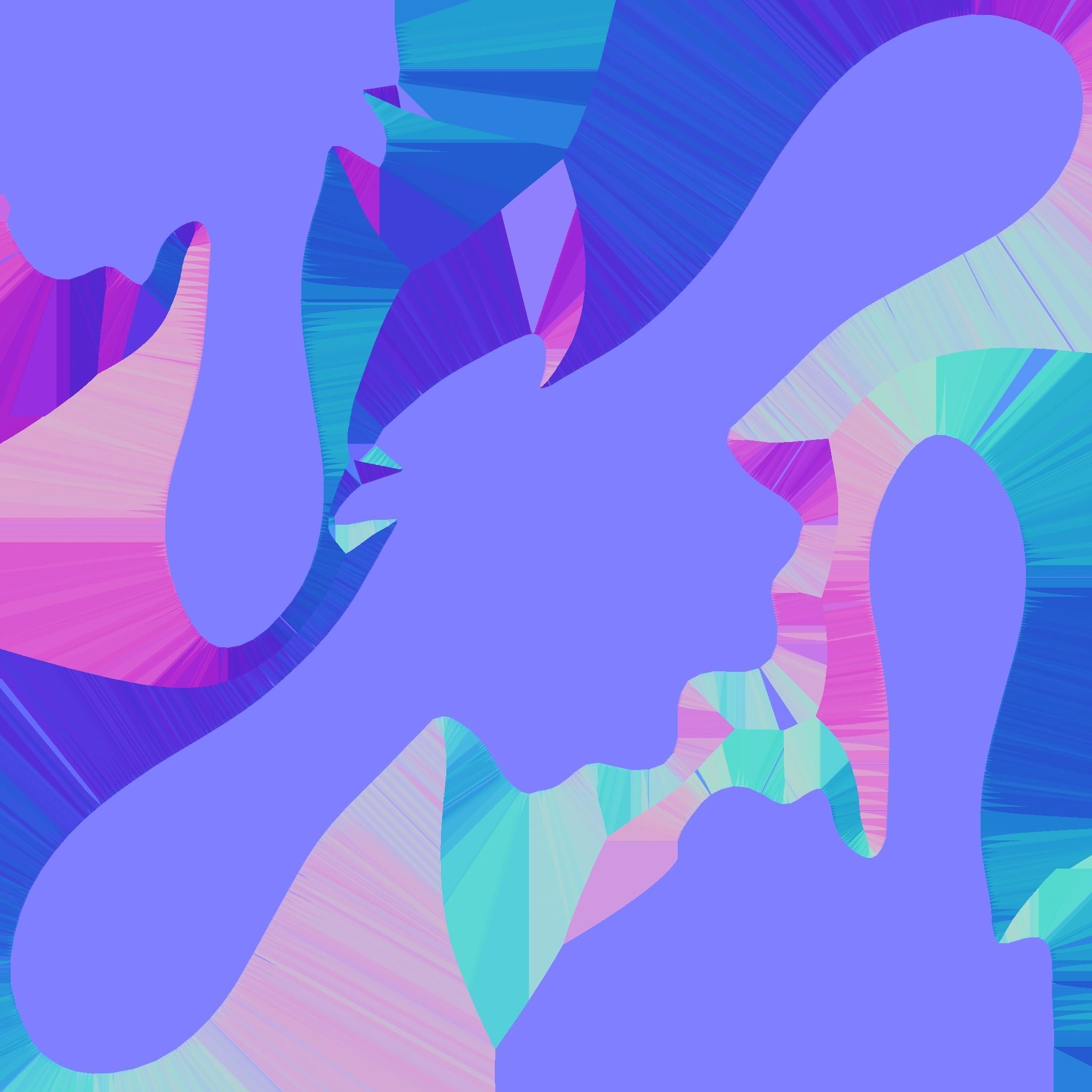 Inkling Hair 04 Purple - Splatoon Character Design Low-poly 3D model_15