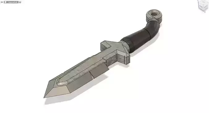 Iron Dagger Straight 3D print model