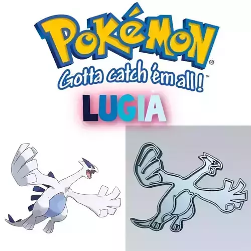 Amazing Pokemon Lugia Cookie Cutter Stamp Cake Decorating 