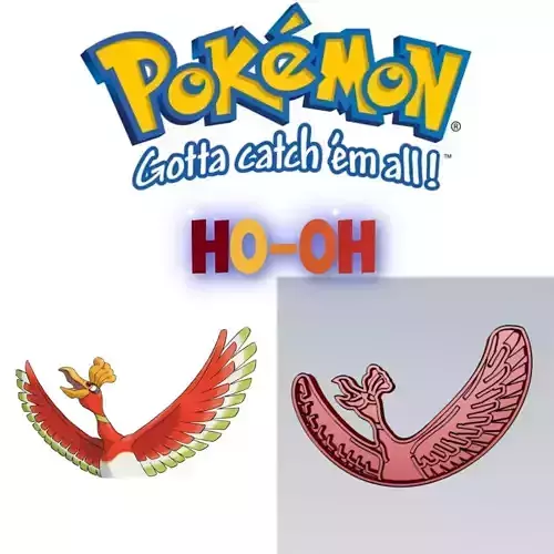 Amazing Pokemon Ho-oh Cookie Cutter Stamp Cake Decorating 