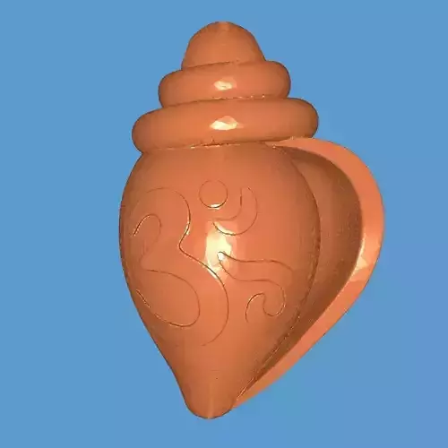 Shank-Om orange om symbol 3D print model