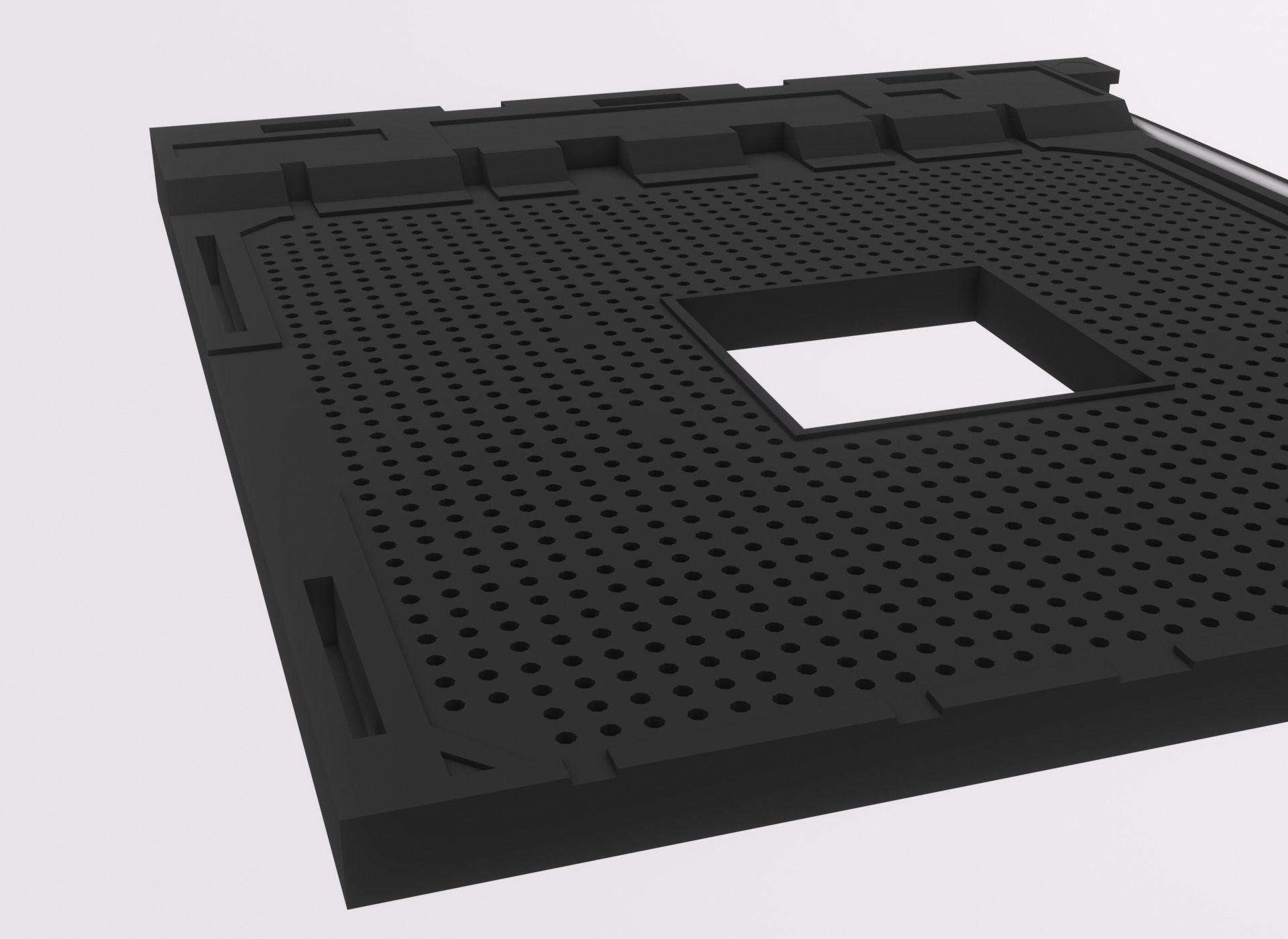 AM4 CPU Socket 3D model_7