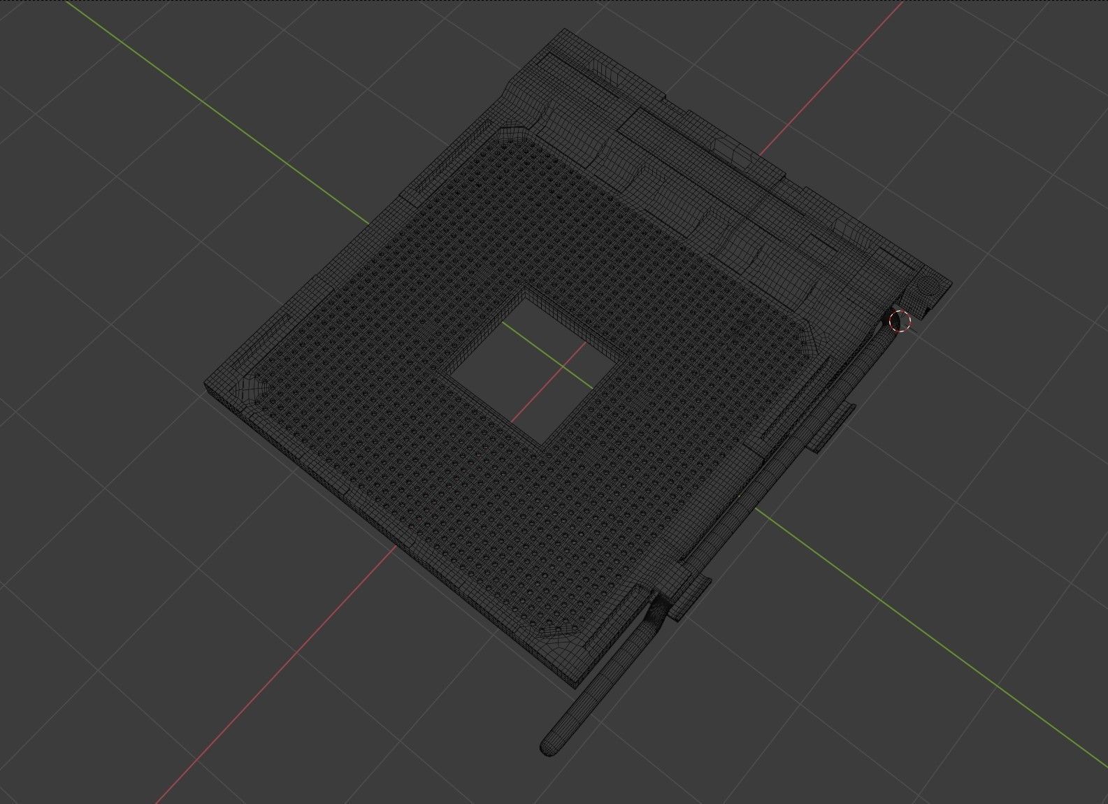 AM4 CPU Socket 3D model_9
