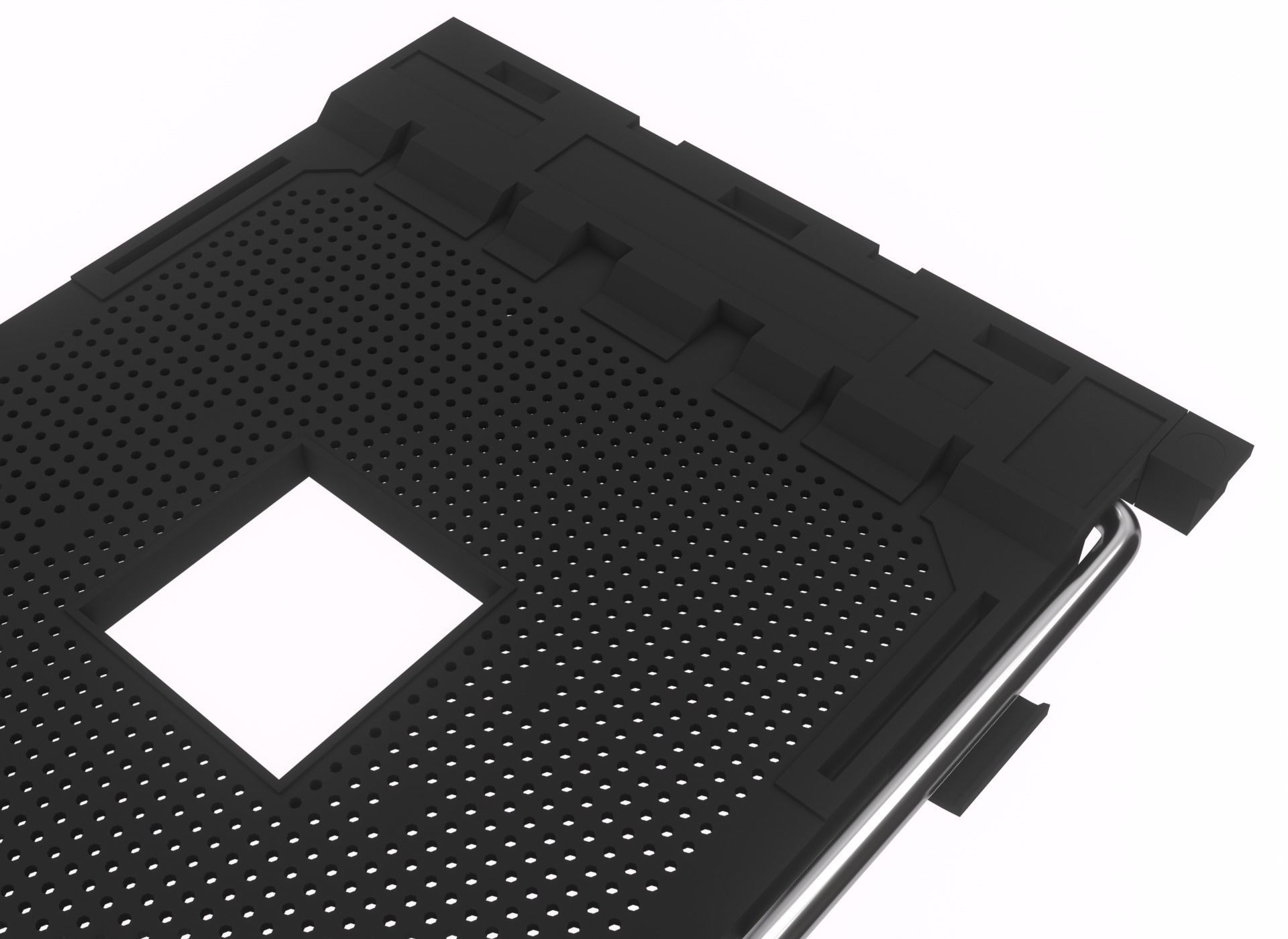 AM4 CPU Socket 3D model_4