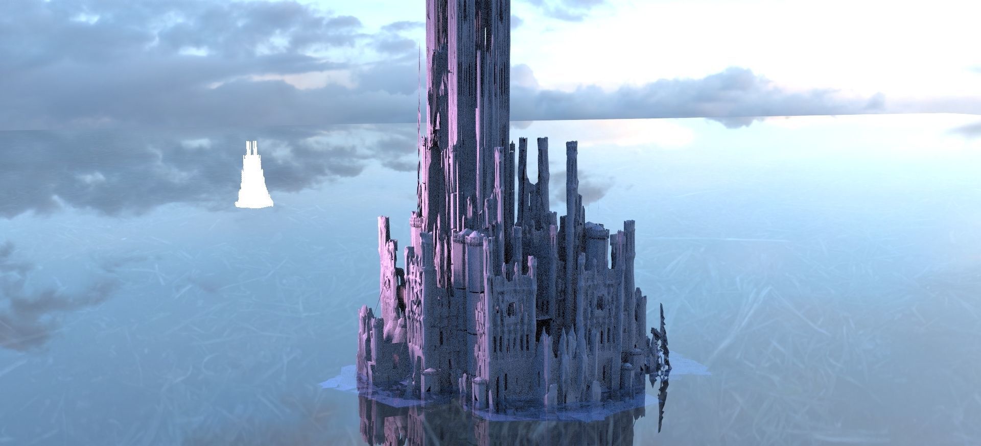 Valhalla Ancient Ruin Kitbash Odins Tower 3D 3D model_4