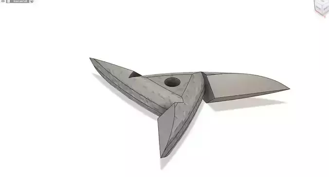 Iron Throwing Star 3D print model