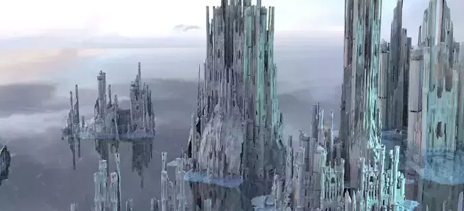 Valhalla Ancient Ruin Full set Tower Kit bash 3D