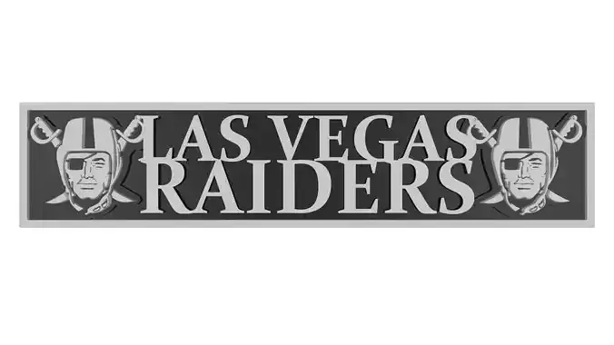 Las Vegas Raiders banner 3D model