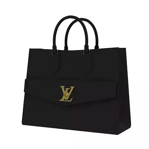 Louis Vuitton Lockme PM Tote Bag Black