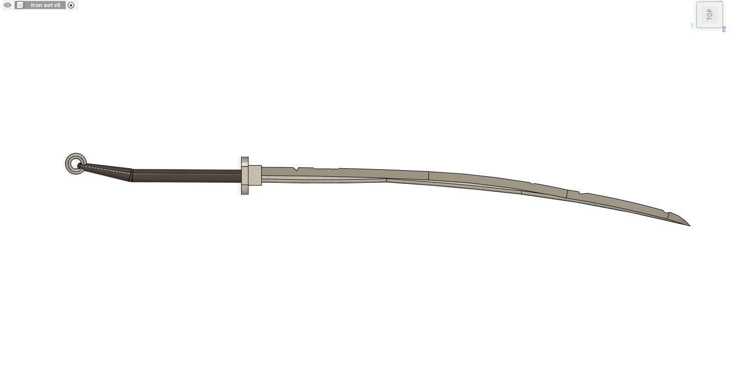 Iron Curved GreatSword 3D print model_1