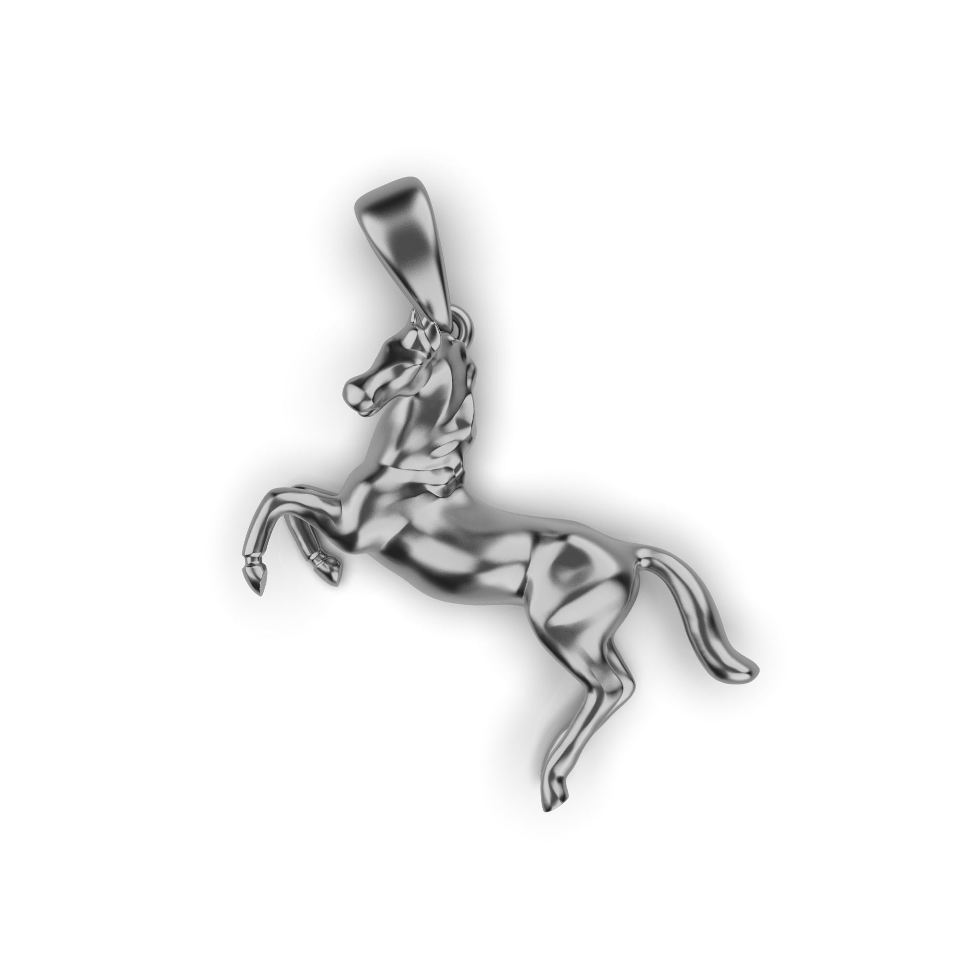Horse pendant 3D print model_8
