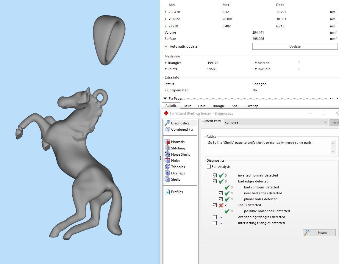 Horse pendant 3D print model_9