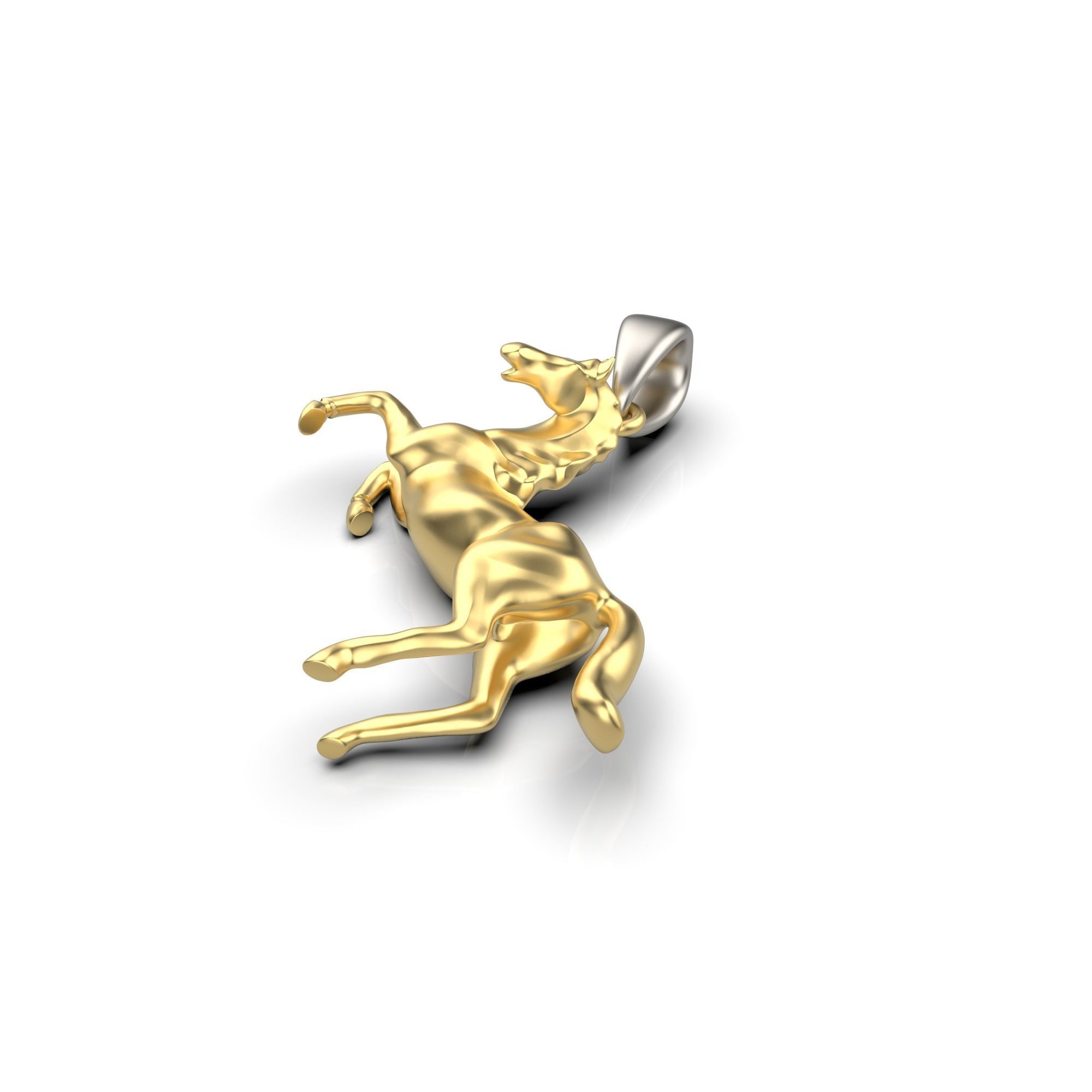 Horse pendant 3D print model_5