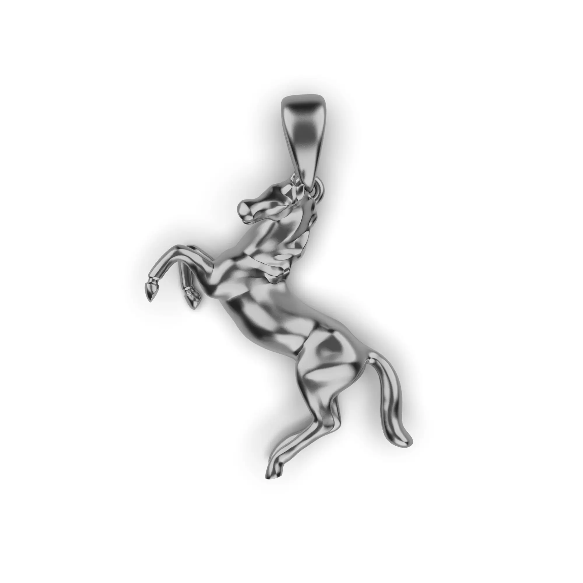 Horse pendant 3D print model_0