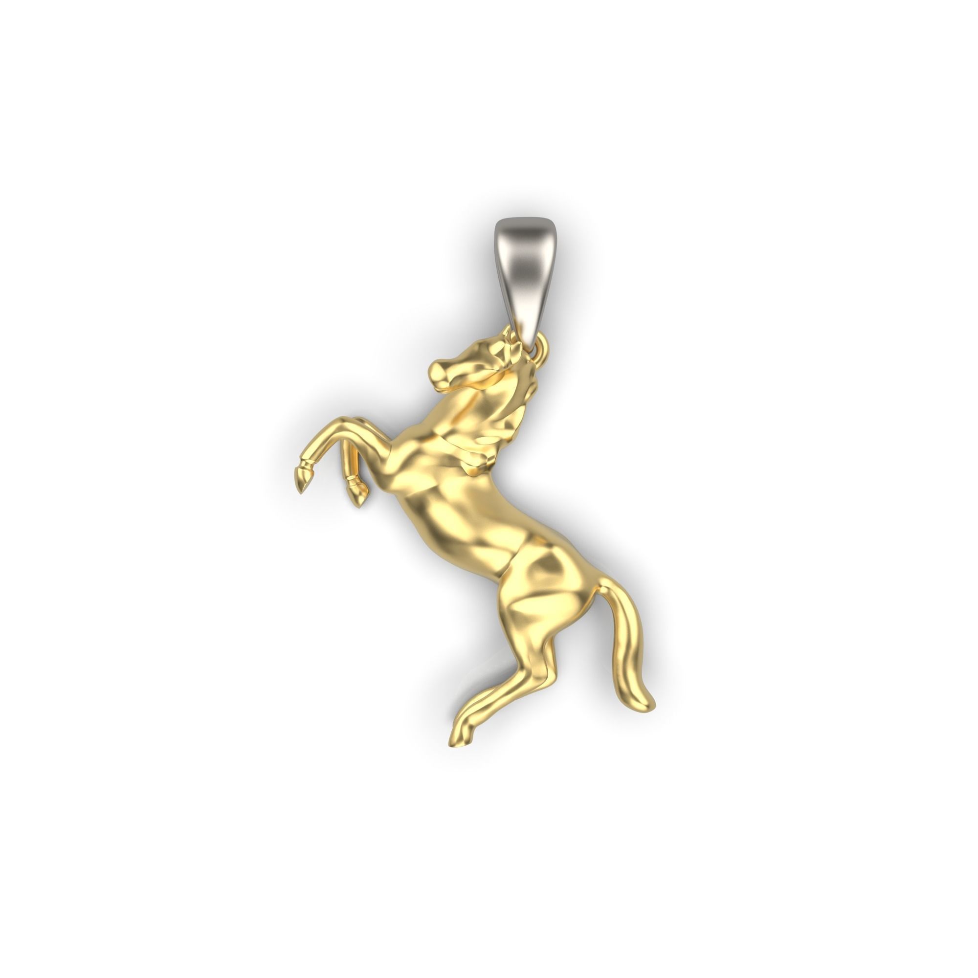 Horse pendant 3D print model_3