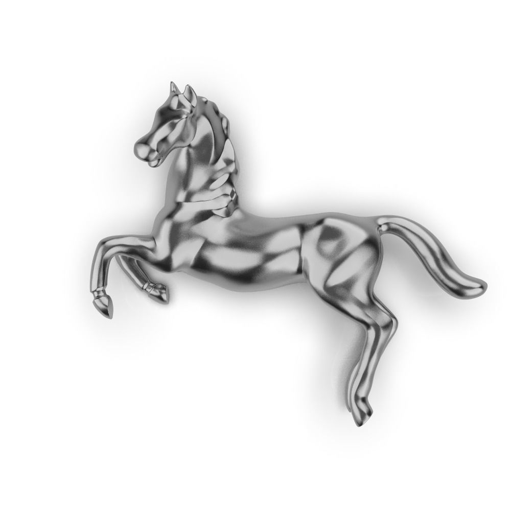 Horse pendant 3D print model_11