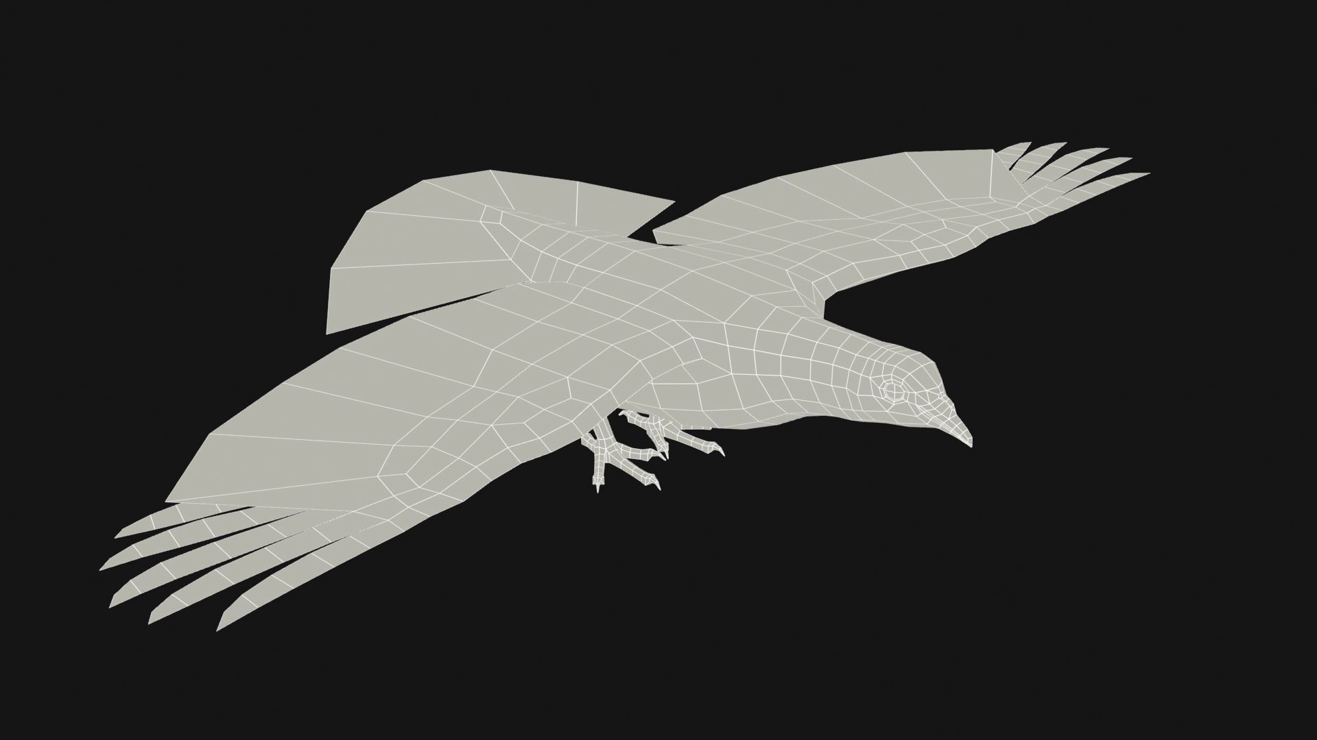 Pigeon Low-poly 3D model_14