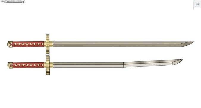 The Dragon Sword  3D print model