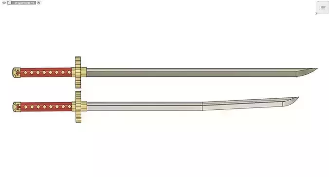 The Dragon Sword  3D print model