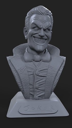 Joker Bust Free 3D print model