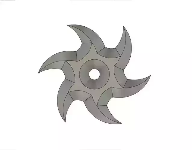 Throwing Star 3D print model