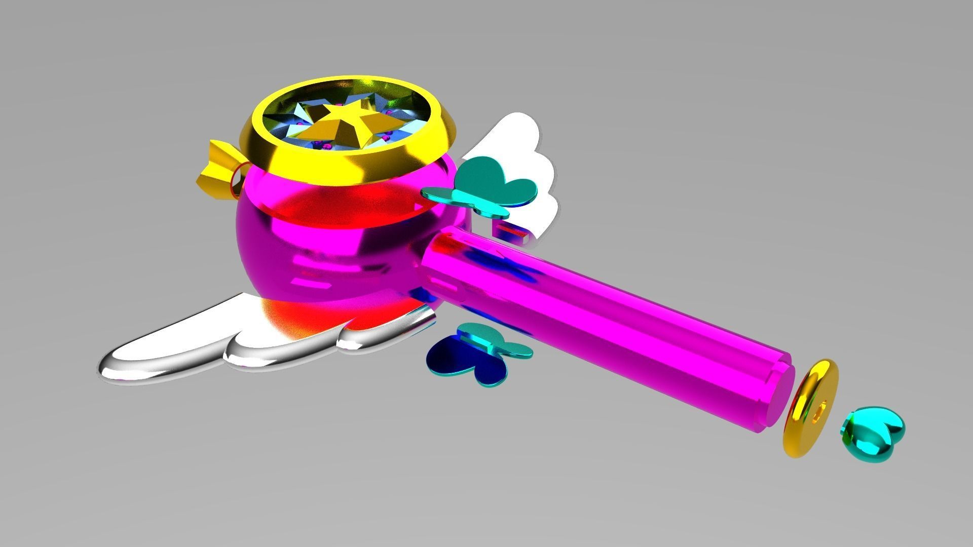 WANDS - STAR BUTTERFLY and LUDO - 3D Model Collection_11