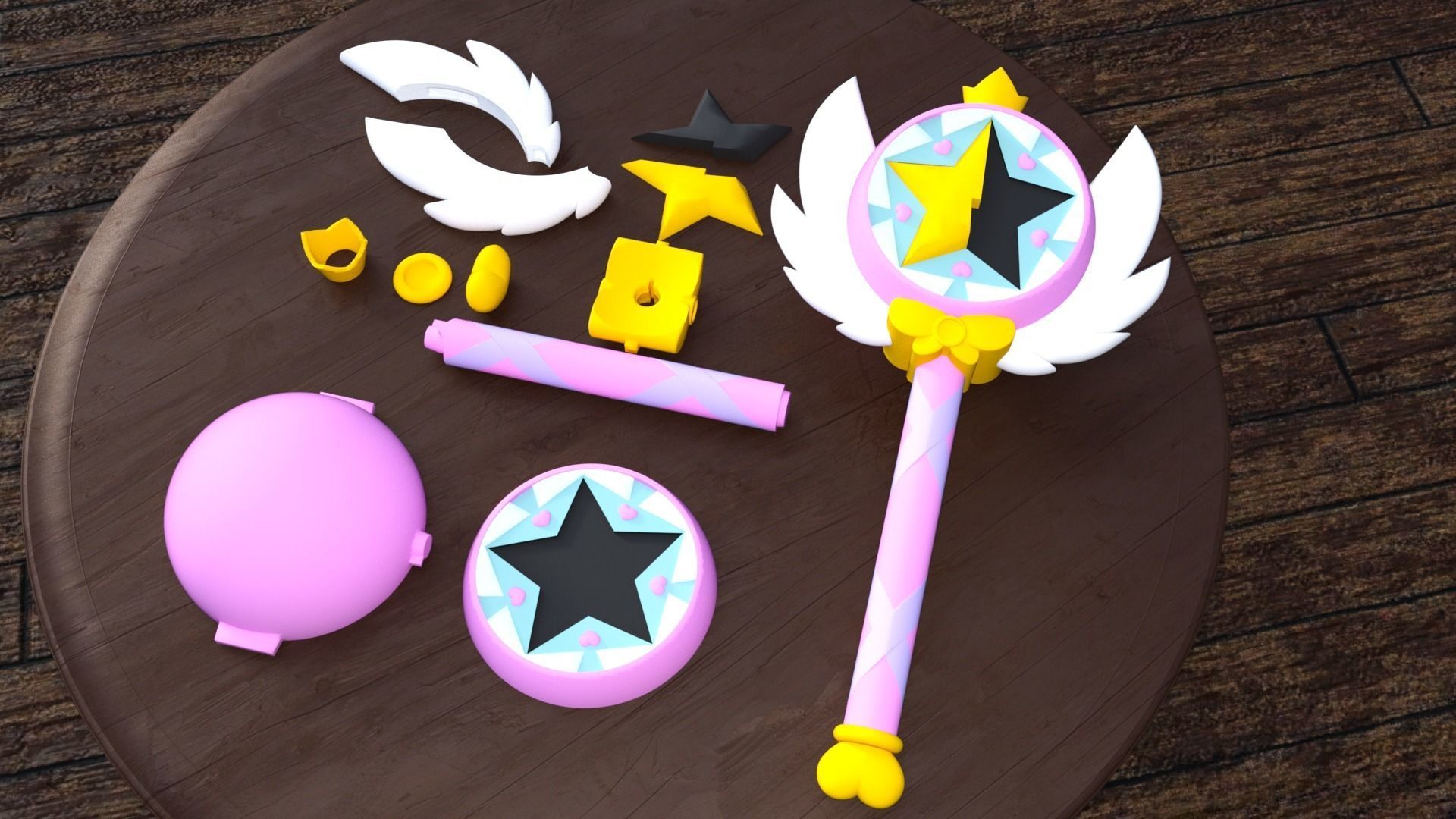 WANDS - STAR BUTTERFLY and LUDO - 3D Model Collection_4