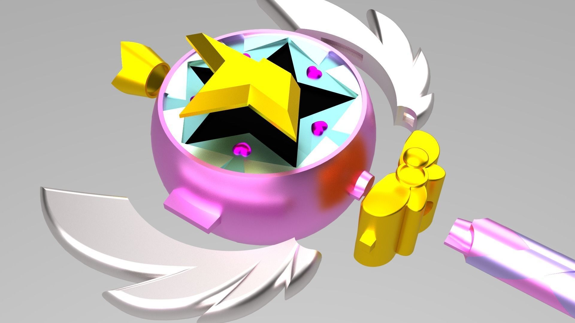 WANDS - STAR BUTTERFLY and LUDO - 3D Model Collection_21