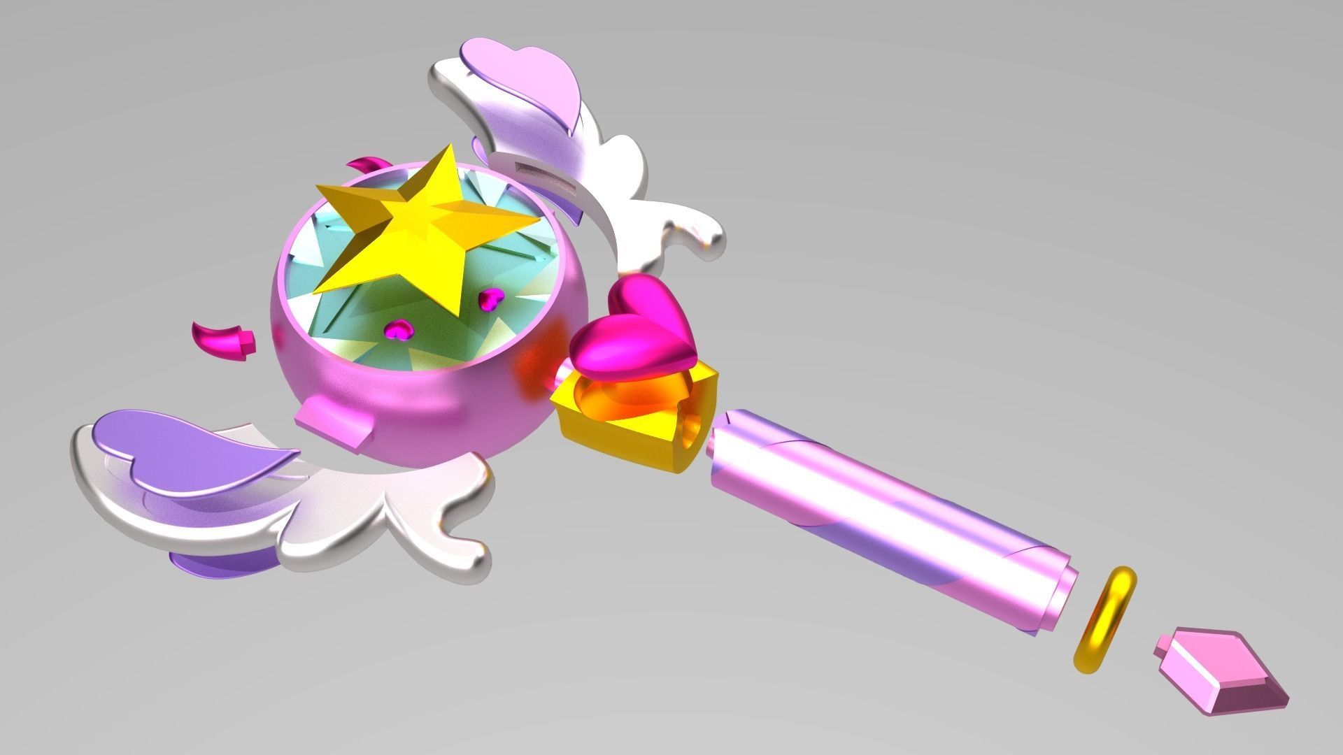 WANDS - STAR BUTTERFLY and LUDO - 3D Model Collection_30