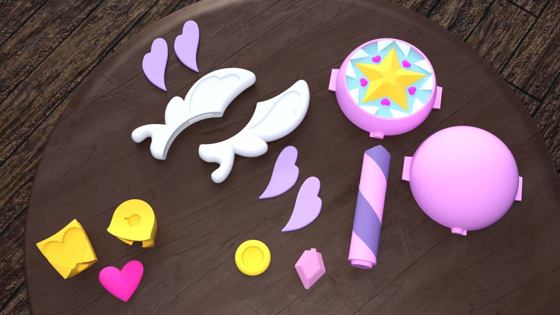 WANDS - STAR BUTTERFLY and LUDO - 3D Model Collection_6