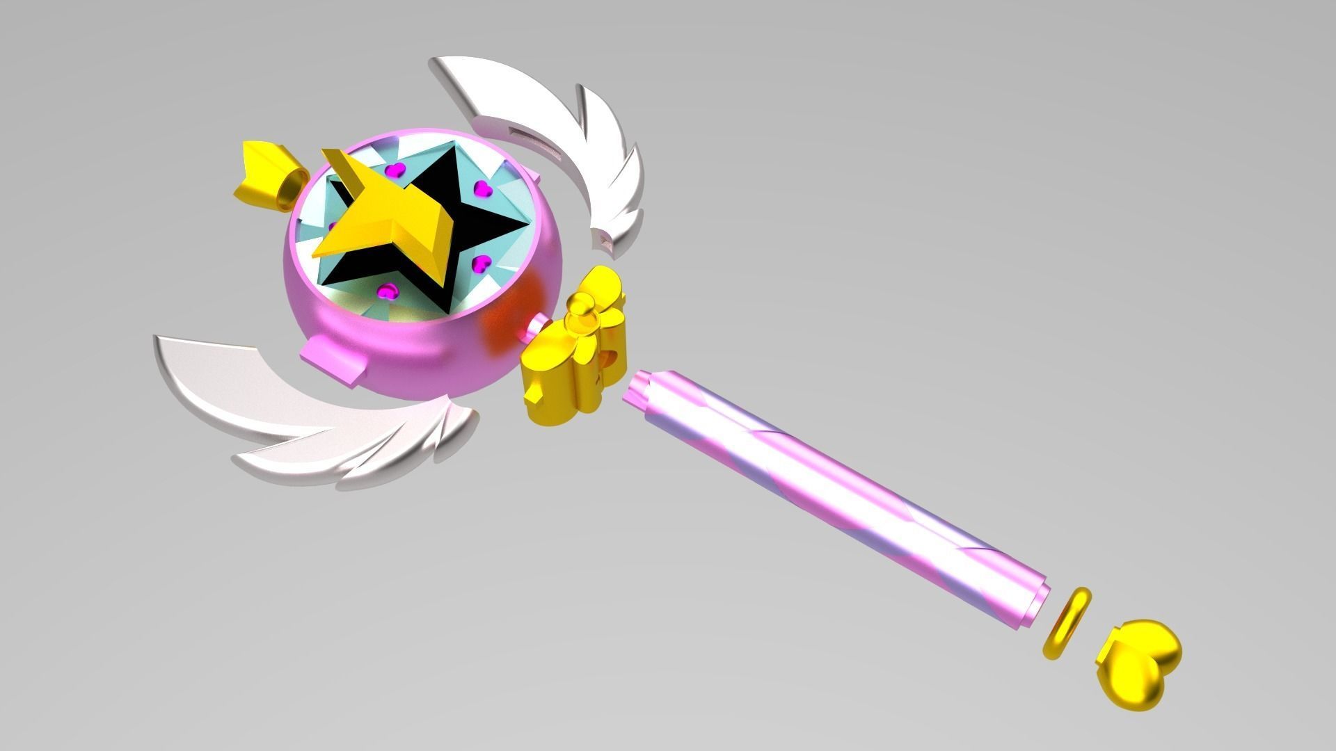 WANDS - STAR BUTTERFLY and LUDO - 3D Model Collection_20