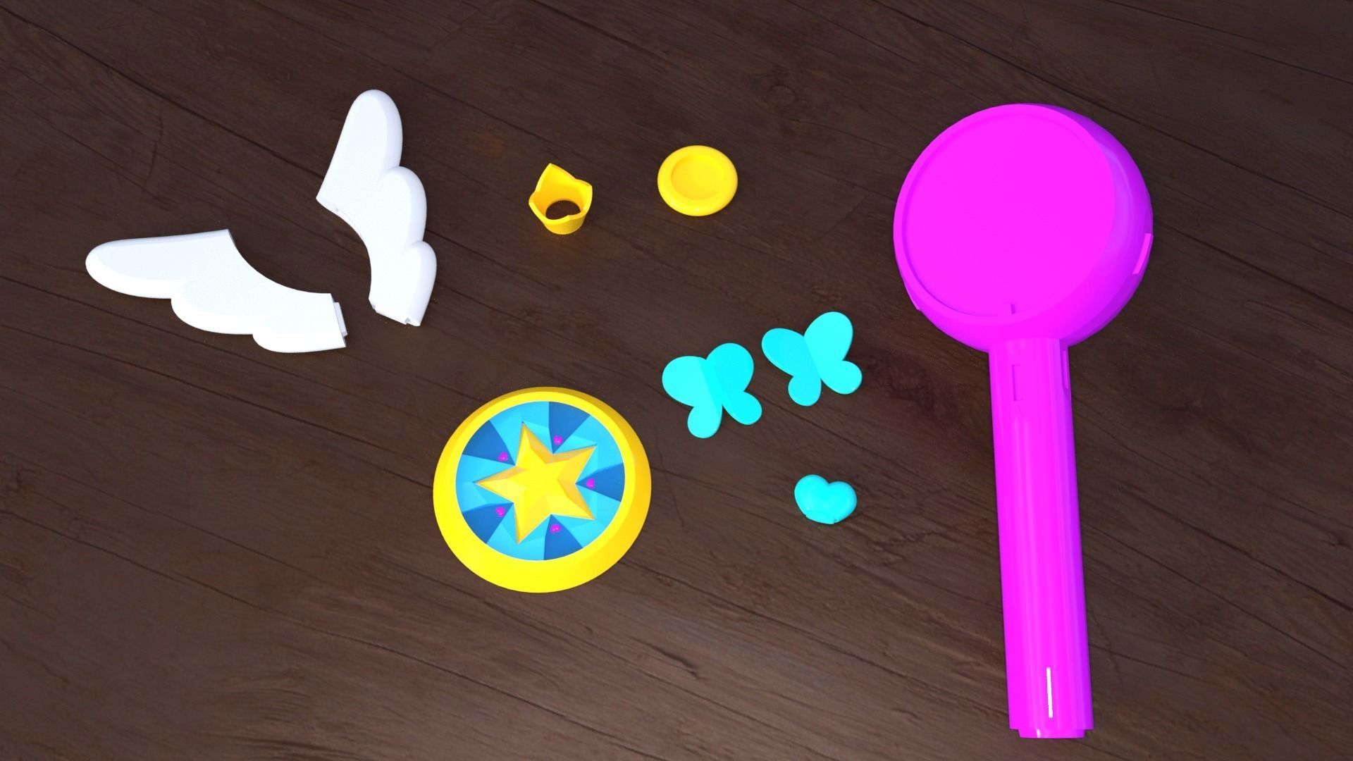 WANDS - STAR BUTTERFLY and LUDO - 3D Model Collection_2