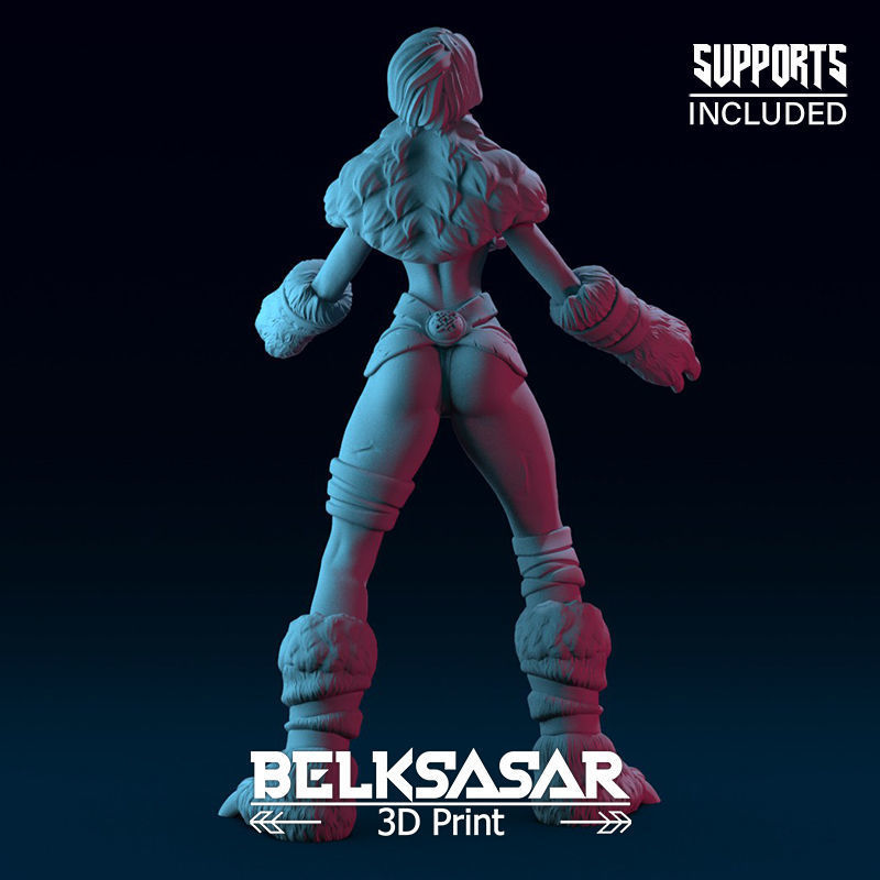 Viking Berserker Normal and Nude 3D print model_10