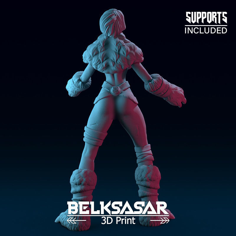 Viking Berserker Normal and Nude 3D print model_7