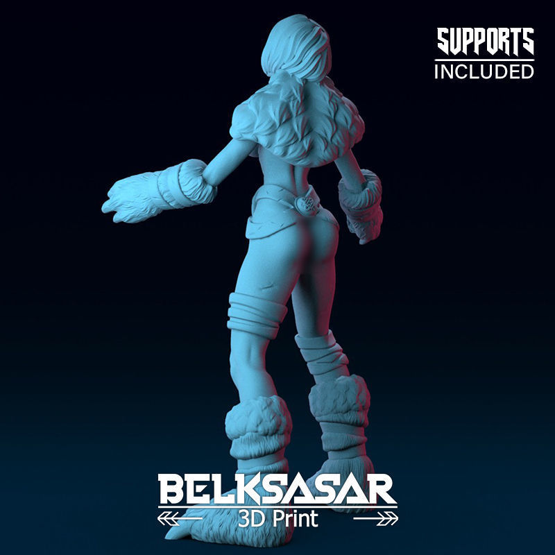 Viking Berserker Normal and Nude 3D print model_5