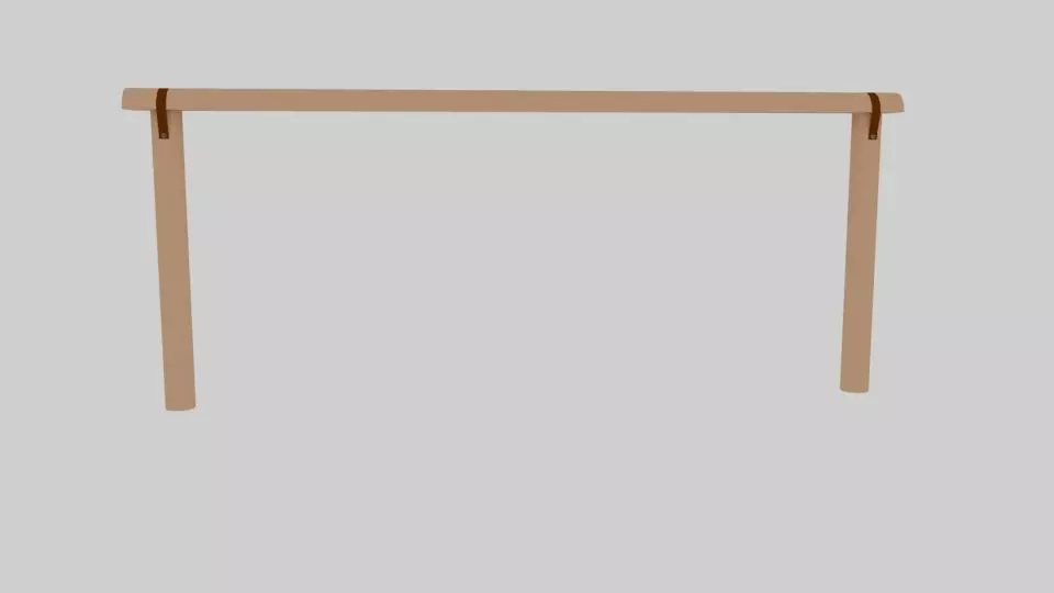 Horse Tie Post 3D model_0