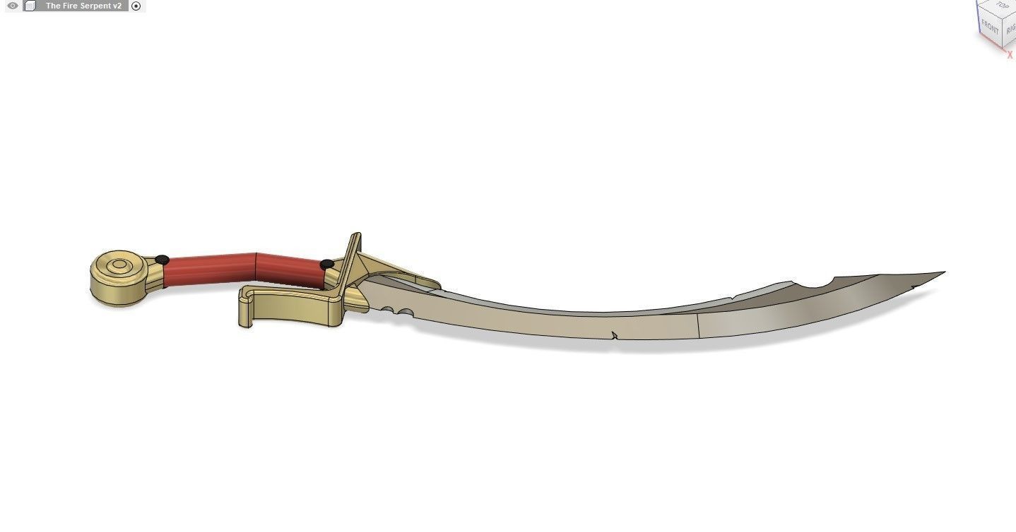 The Fire Serpent  3D print model_1