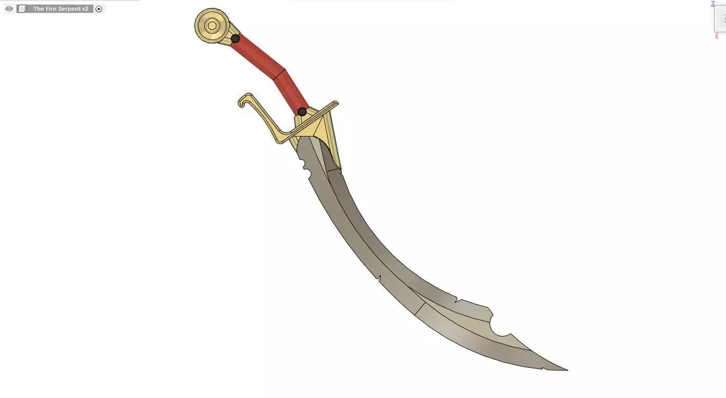 The Fire Serpent  3D print model_0
