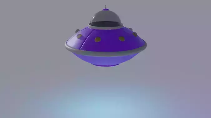 Purple Alien Ship