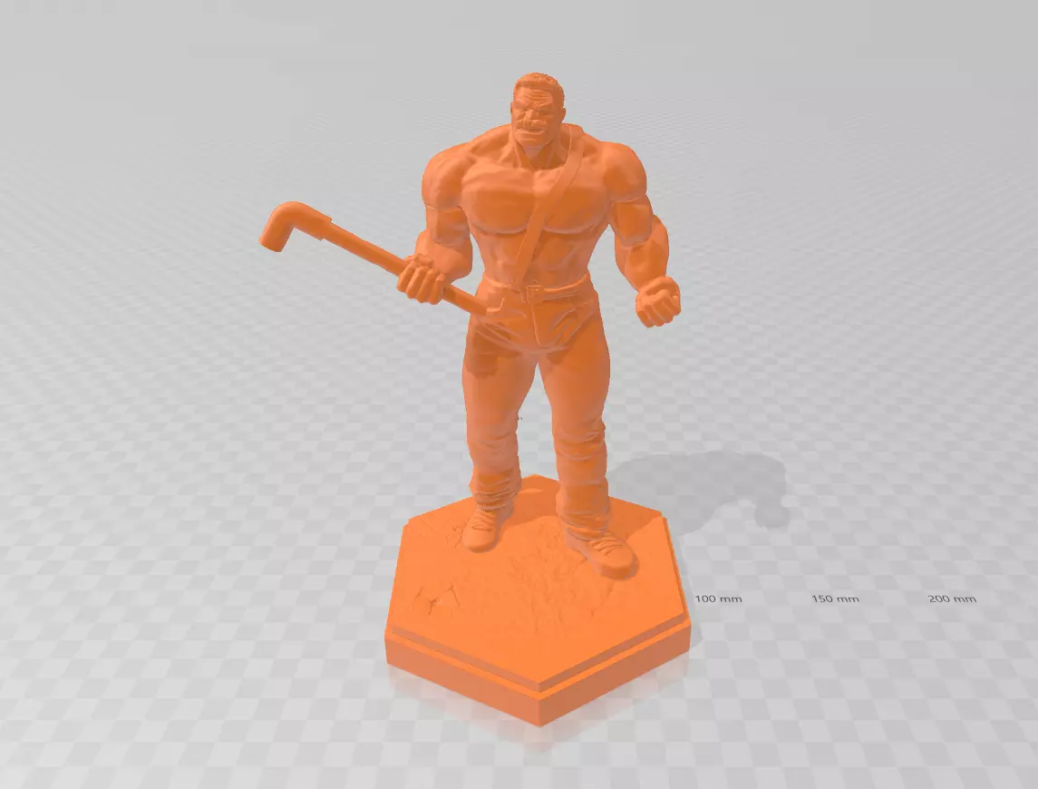 Mike Haggar - Final Fight v2 3D print model_0