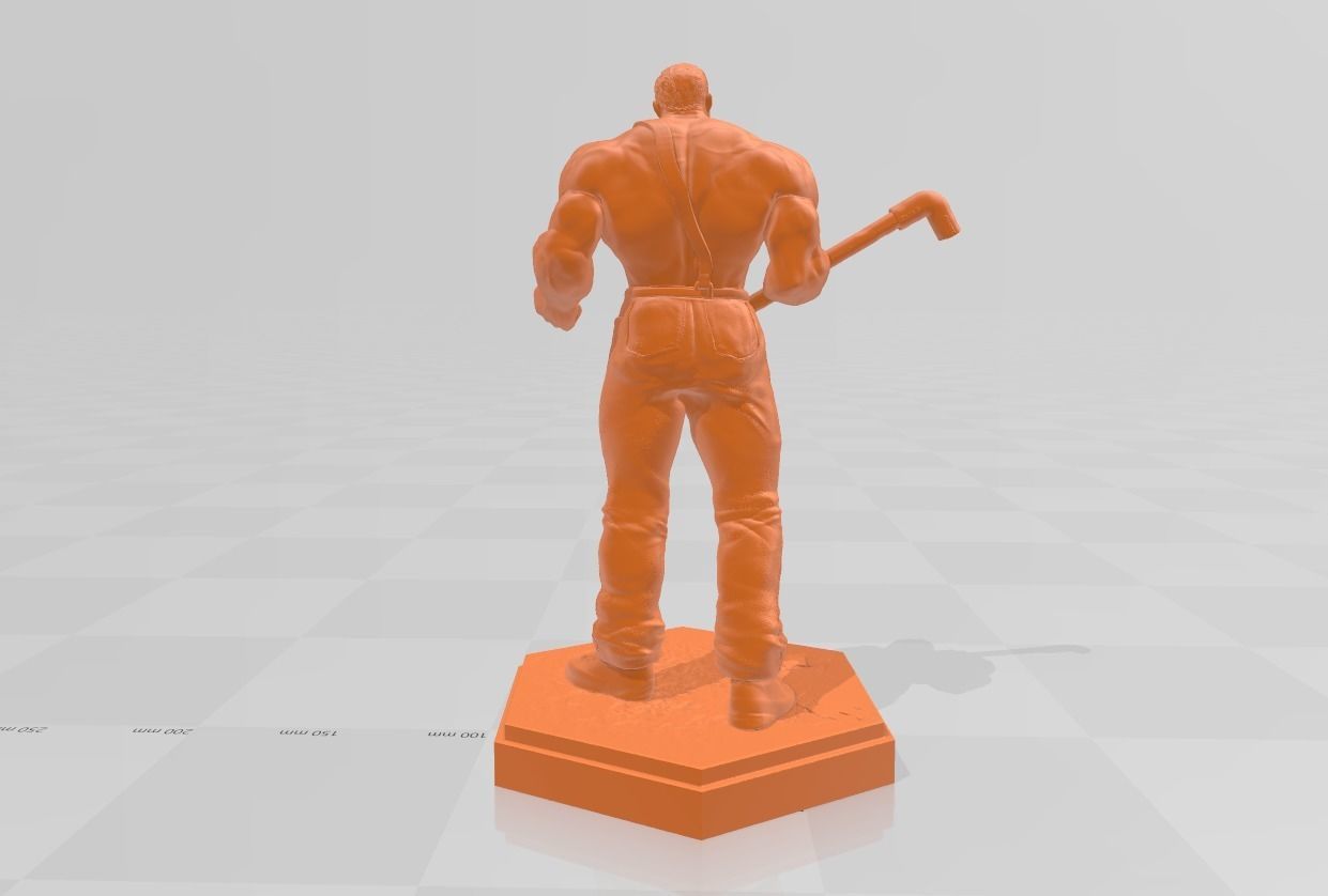 Mike Haggar - Final Fight v2 3D print model_3