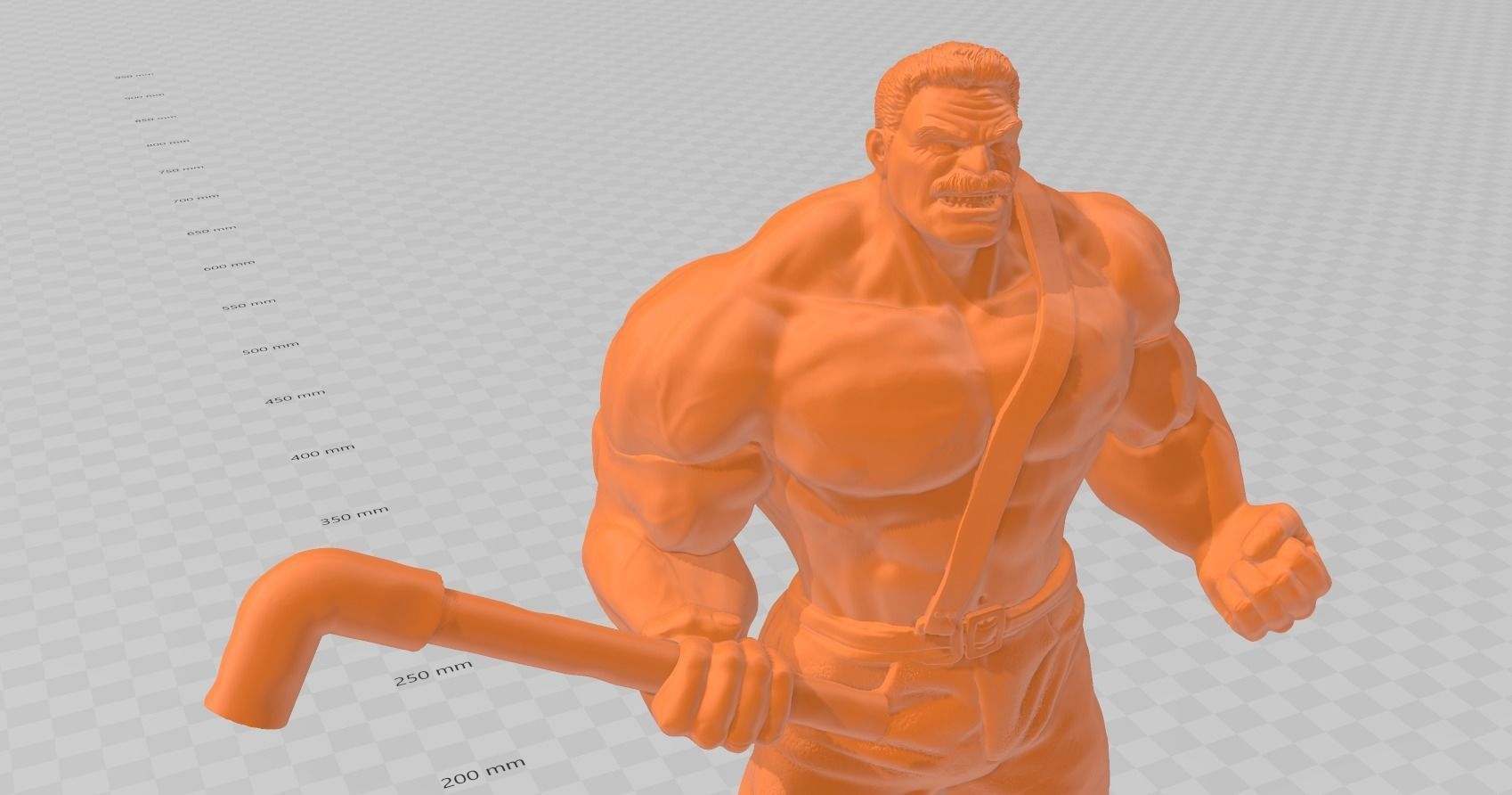 Mike Haggar - Final Fight v2 3D print model_1