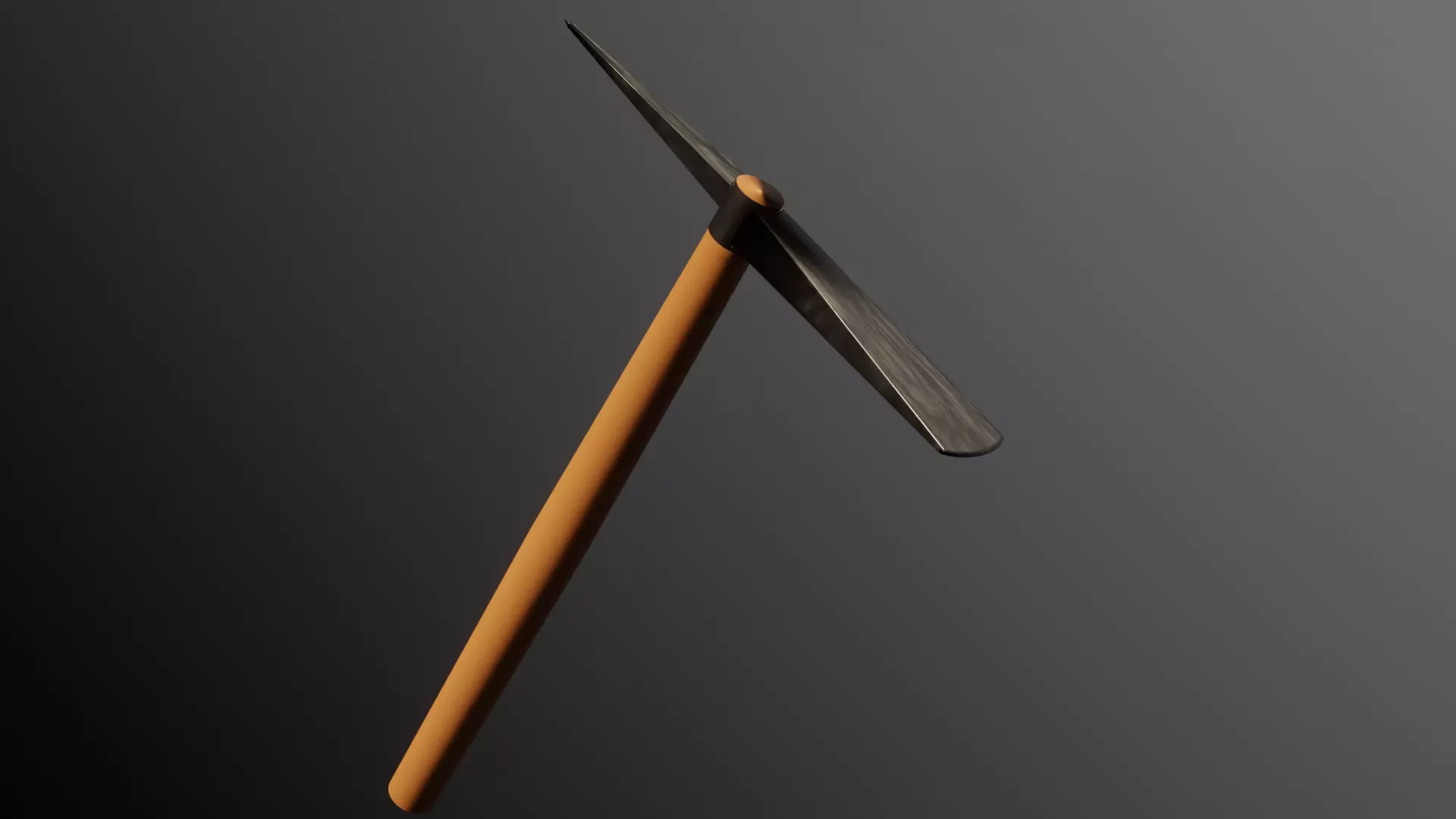Lowpoly Pickaxe Perfect For Lowpoly Animation Or Cartoons 3D model_0