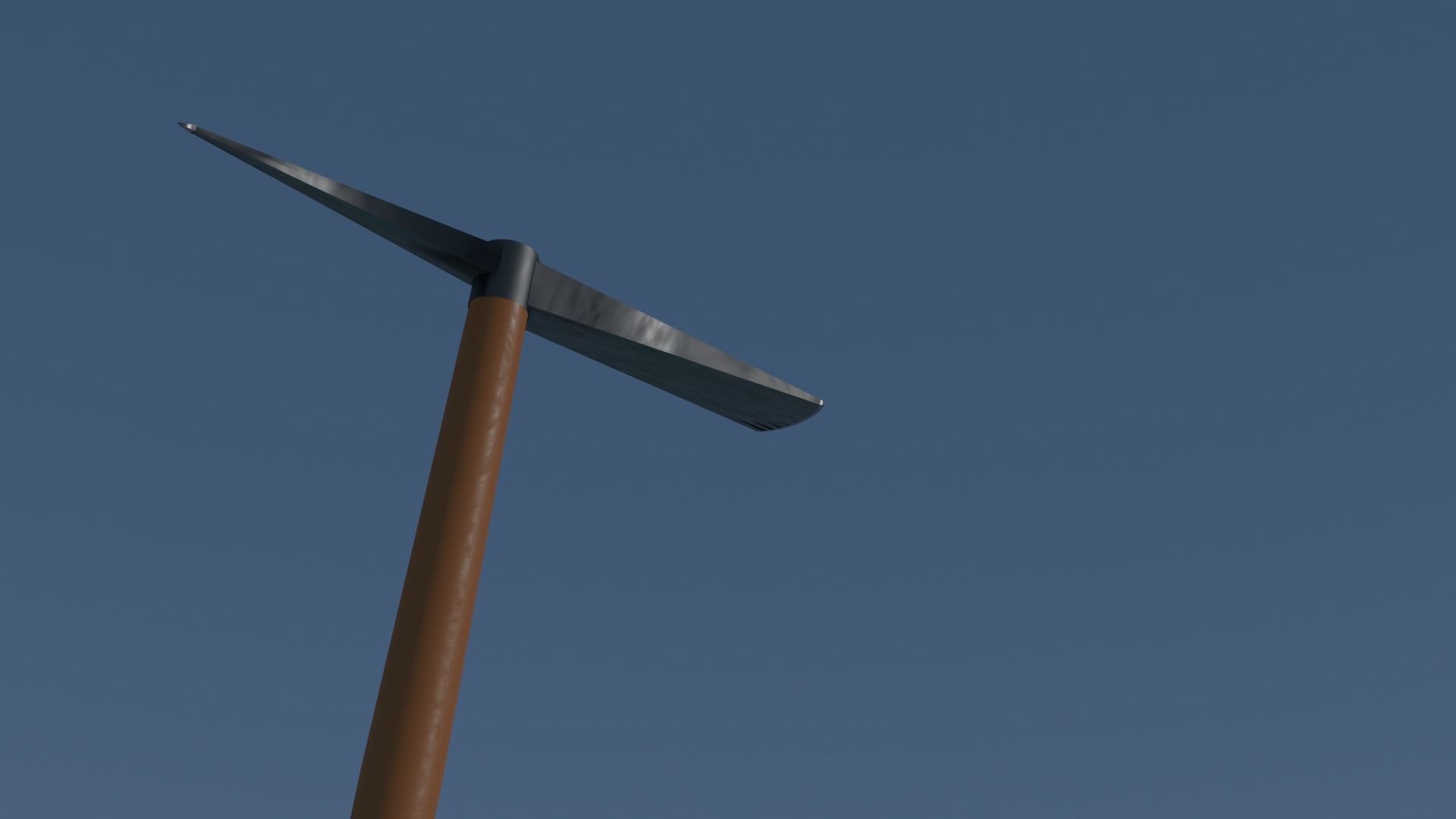 Lowpoly Pickaxe Perfect For Lowpoly Animation Or Cartoons 3D model_3