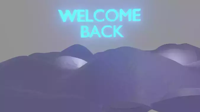 welcome sign 3D model
