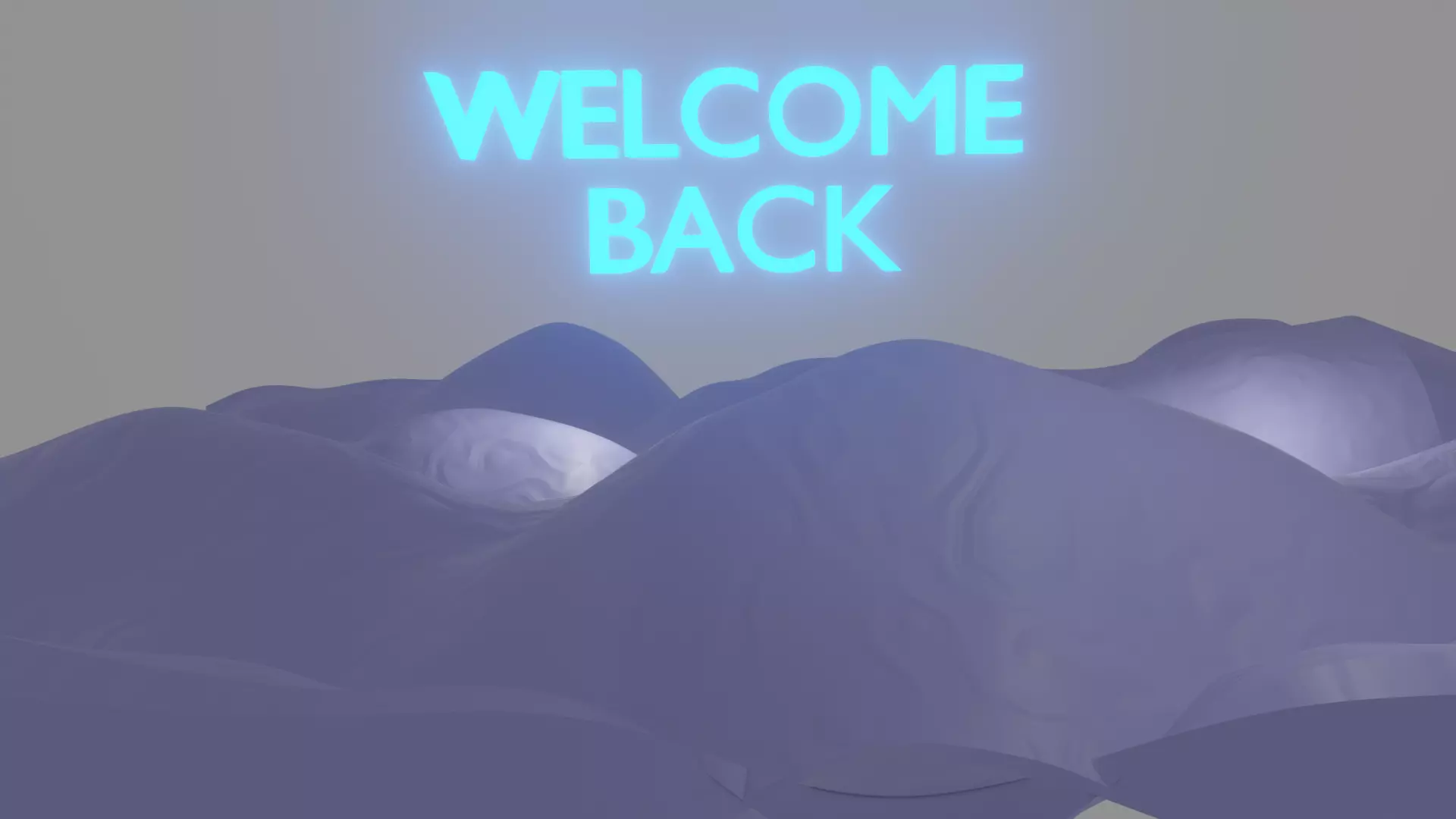 welcome sign 3D model_0