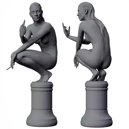 Girl Sculpture 3D print model