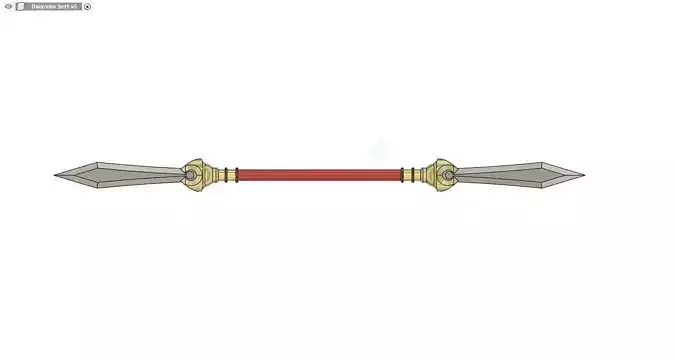 Dwarven Double Spear 3D print model