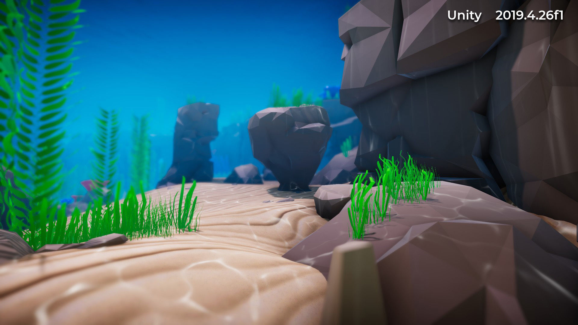 Low Poly Polystyle Ocean Underwater Environment Low-poly 3D model_31