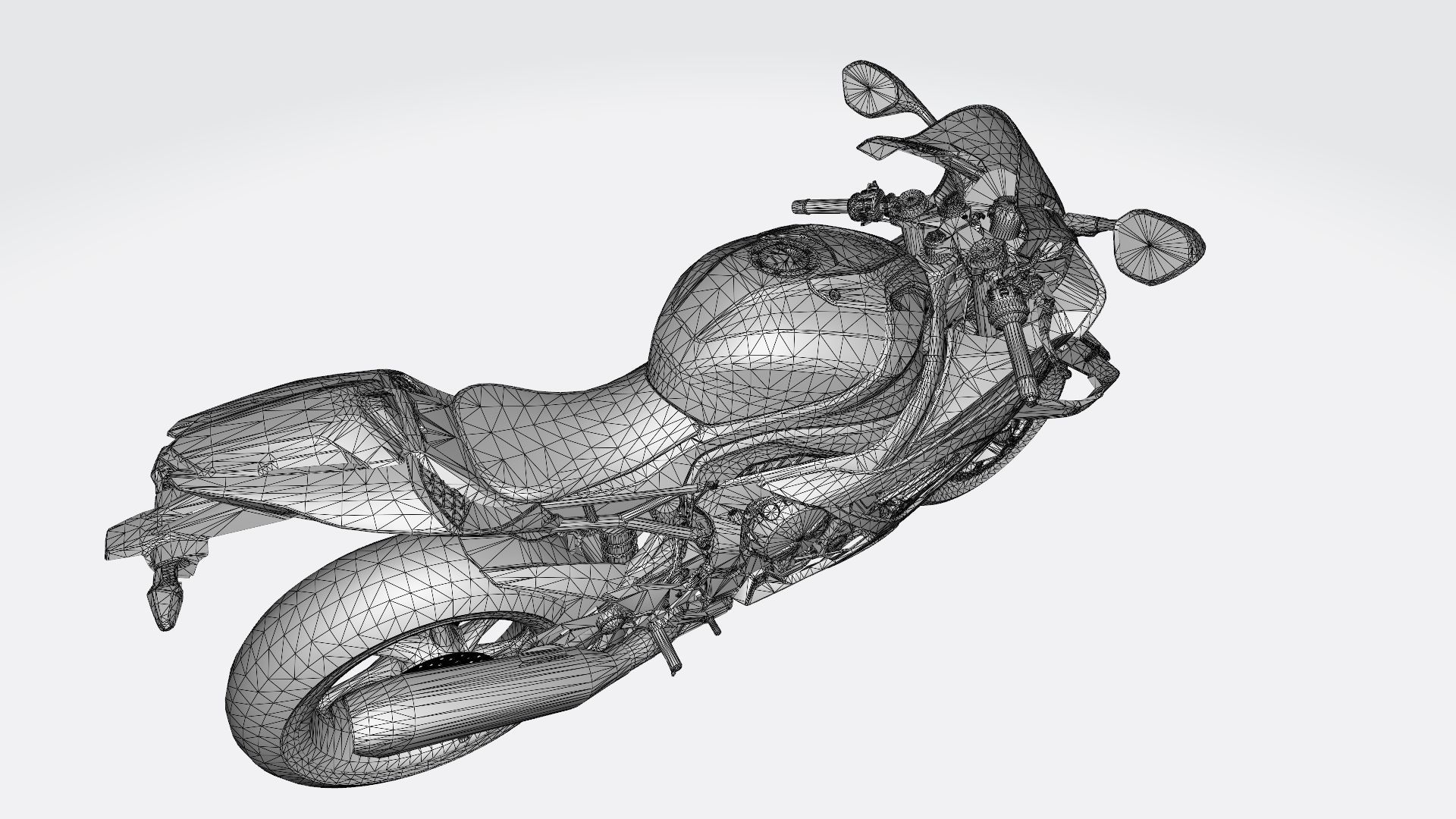 Motorcycle 1000 3D print model_7